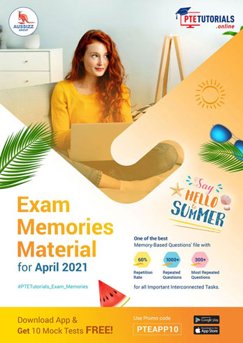 PTE Exam Memories Material for April 2021